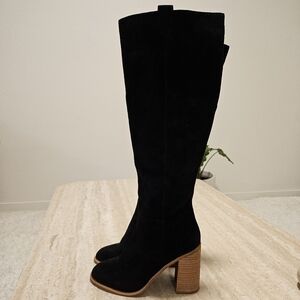 VICI Heeled Knee High Suede Boots